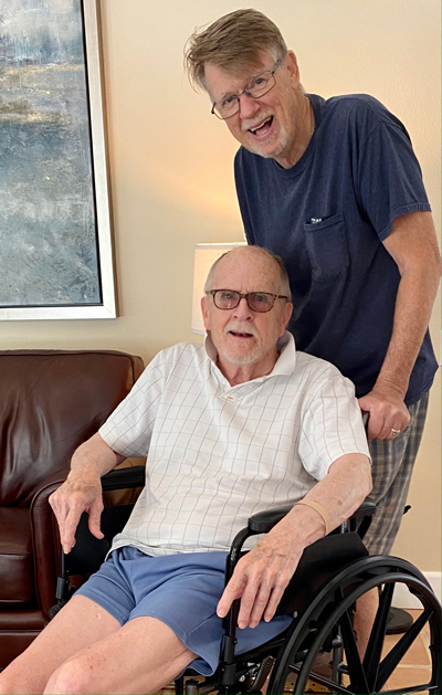 Gary Nixon, Mel White's husband who passed away on August 12, 2024, spent his final years caring for Mel White, who struggles with Parkinson's disease