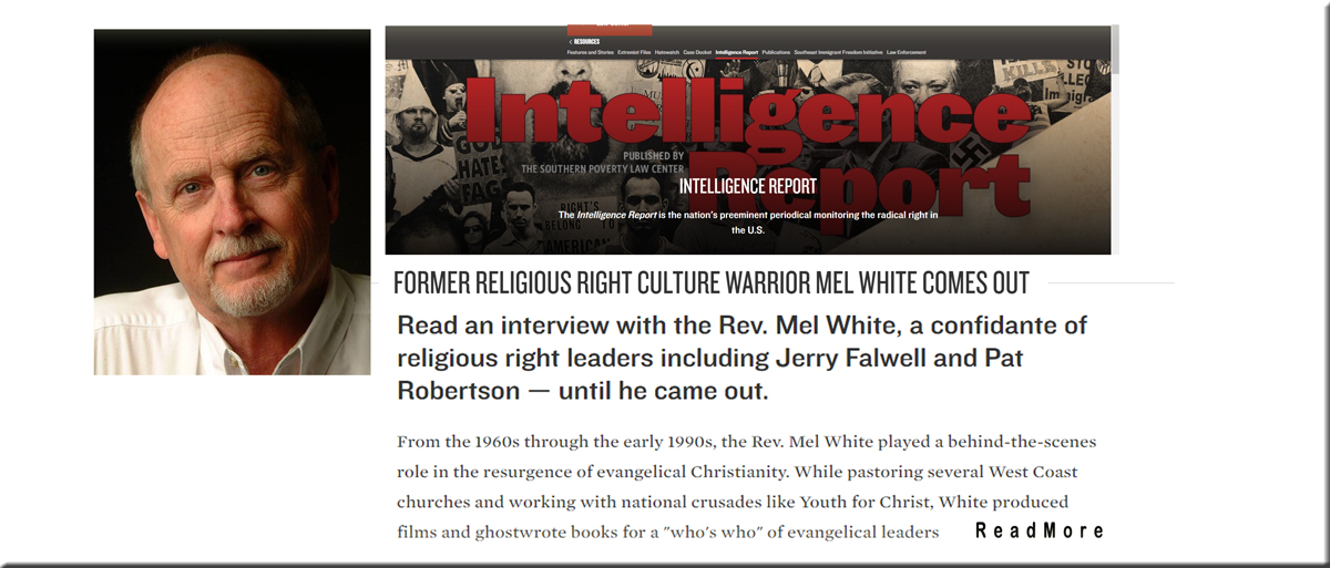 Rev. Mel White Interview on Southern Poverty Law Center Website - August, 2021